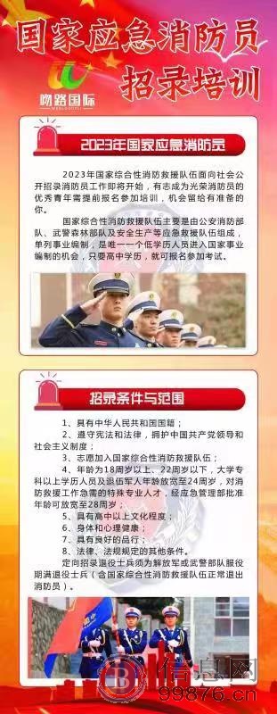 2023应急消防员招录培训